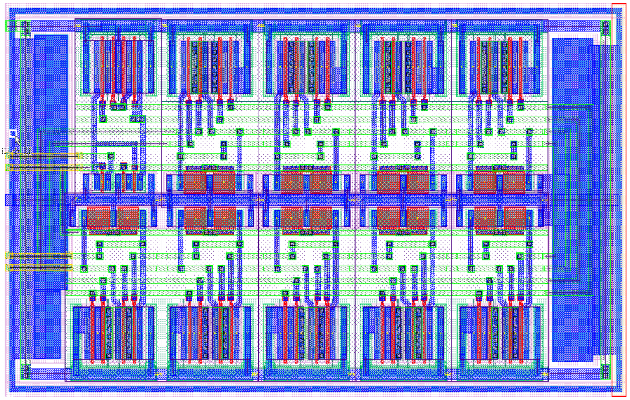 Chip layout in L-Edit