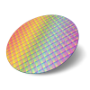 Silicon wafer with IC dies