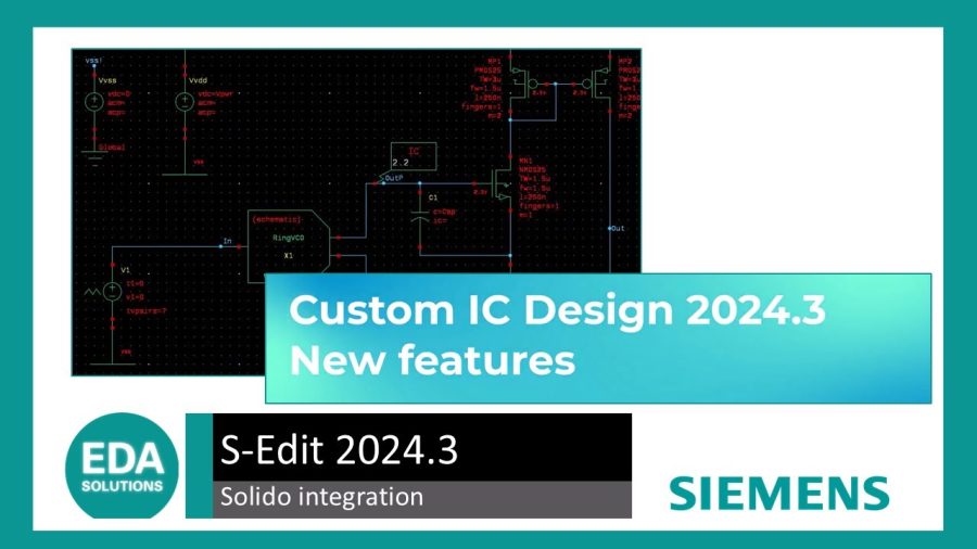 Streamlined design workflow with Solido integration | EDA Solutions