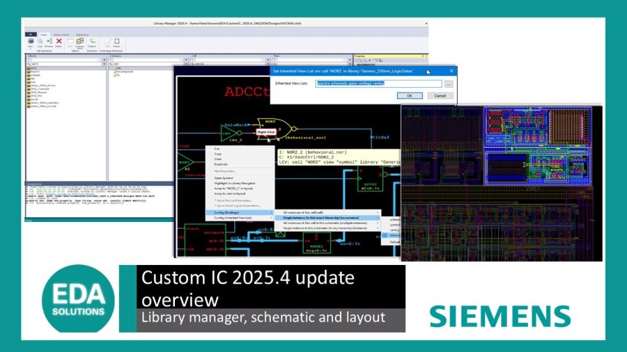 Latest Custom IC 2025.4 release features | EDA Solutions