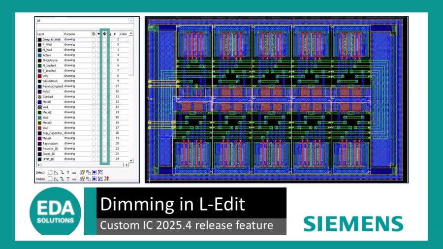 Layout Eda L-Edit layout dimming | EDA Solutions